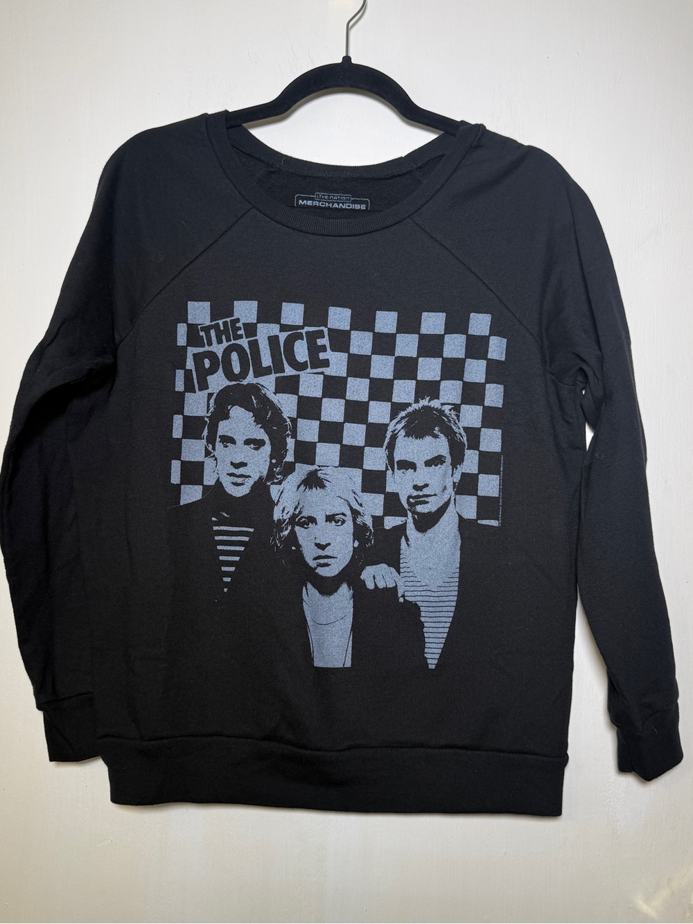 Live Nation Merchandise The Police Graphic Band Sweatshirt - Black Gray M